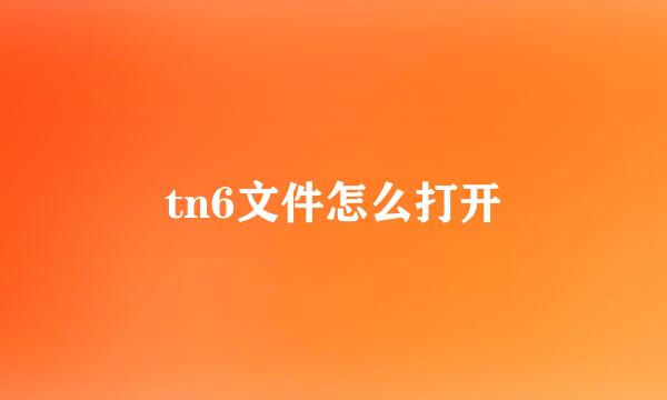 tn6文件怎么打开