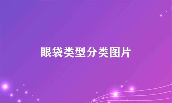 眼袋类型分类图片