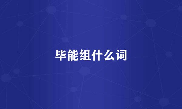 毕能组什么词