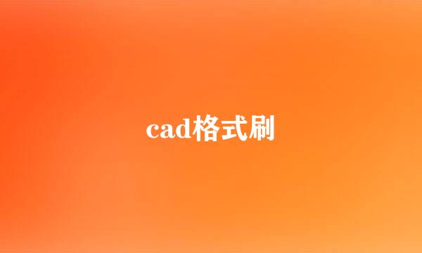 cad格式刷