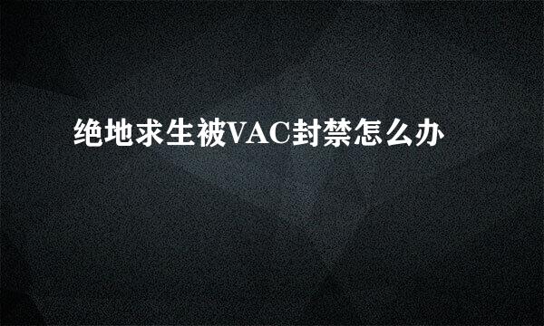 绝地求生被VAC封禁怎么办