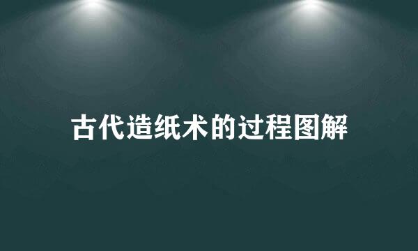 古代造纸术的过程图解