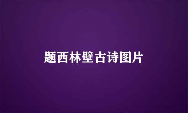 题西林壁古诗图片