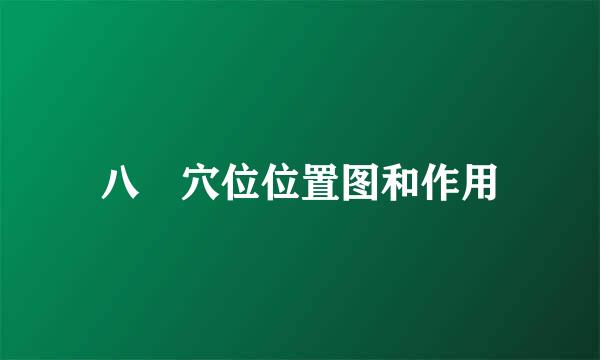 八髎穴位位置图和作用
