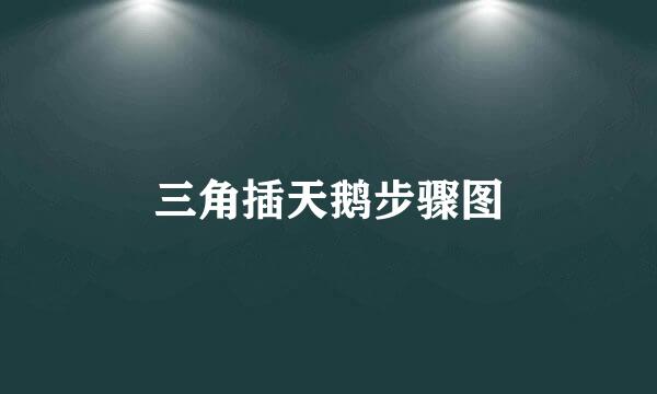 三角插天鹅步骤图