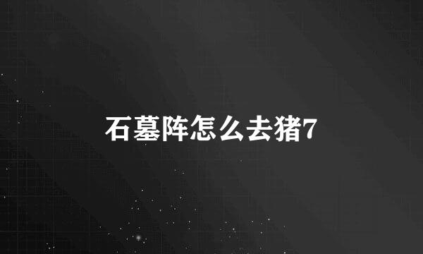 石墓阵怎么去猪7