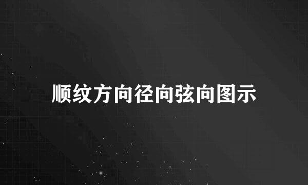 顺纹方向径向弦向图示