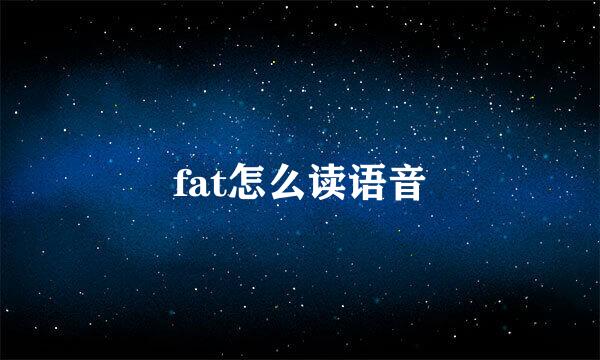 fat怎么读语音
