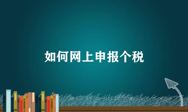 如何网上申报个税