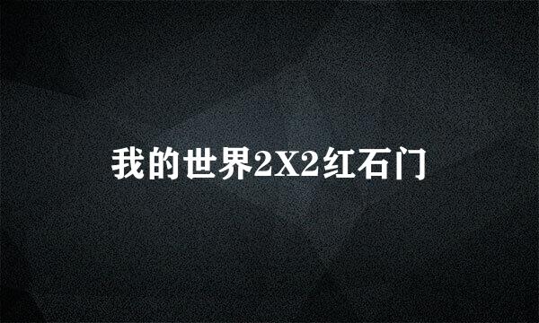 我的世界2X2红石门