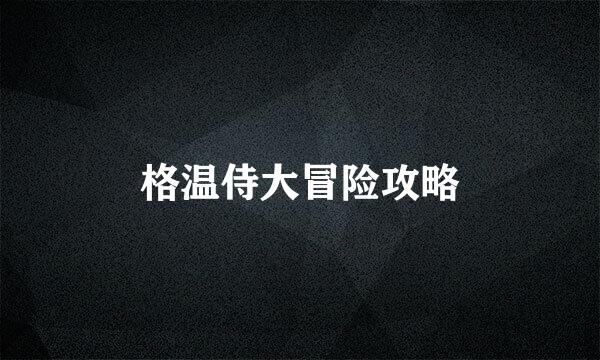 格温侍大冒险攻略