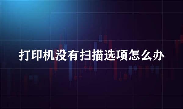打印机没有扫描选项怎么办