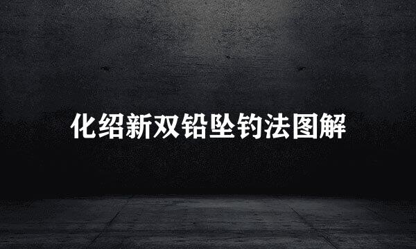 化绍新双铅坠钓法图解