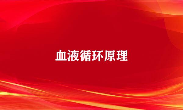 血液循环原理