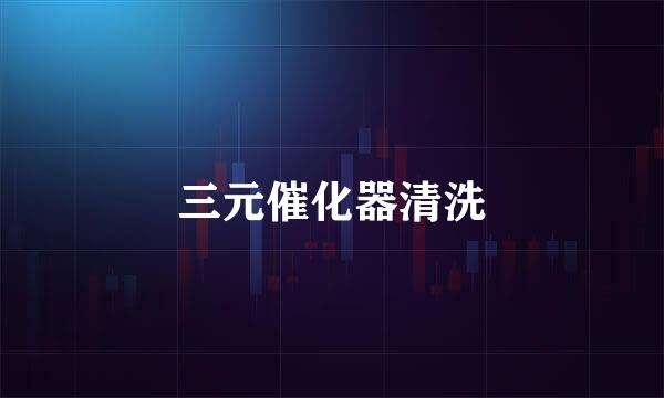 三元催化器清洗