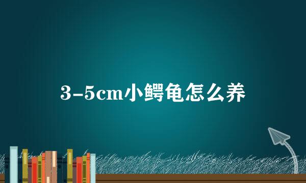 3-5cm小鳄龟怎么养
