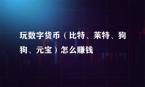 玩数字货币（比特、莱特、狗狗、元宝）怎么赚钱