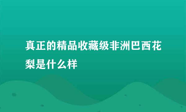 真正的精品收藏级非洲巴西花梨是什么样