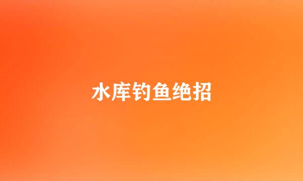 水库钓鱼绝招