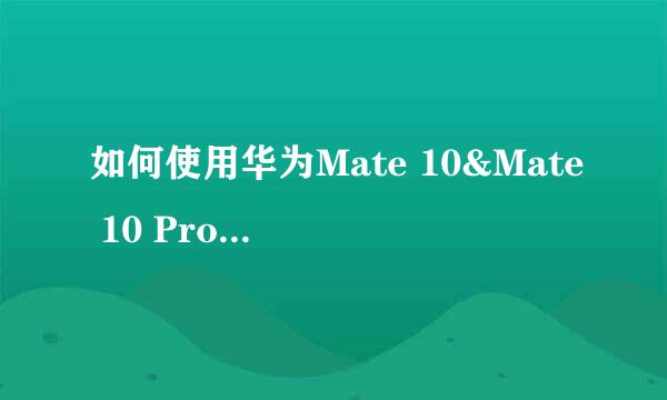 如何使用华为Mate 10&Mate 10 Pro的大光圈模式拍照