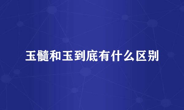 玉髓和玉到底有什么区别