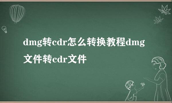 dmg转cdr怎么转换教程dmg文件转cdr文件
