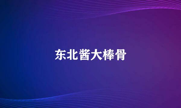东北酱大棒骨