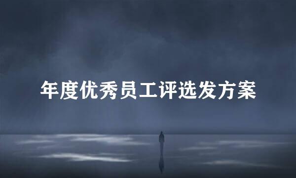 年度优秀员工评选发方案