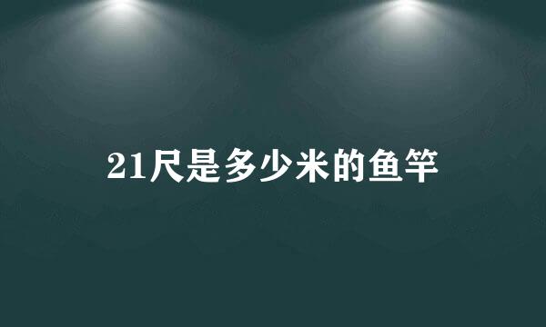 21尺是多少米的鱼竿