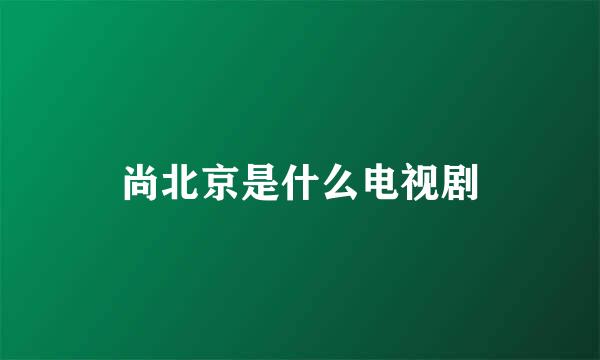 尚北京是什么电视剧