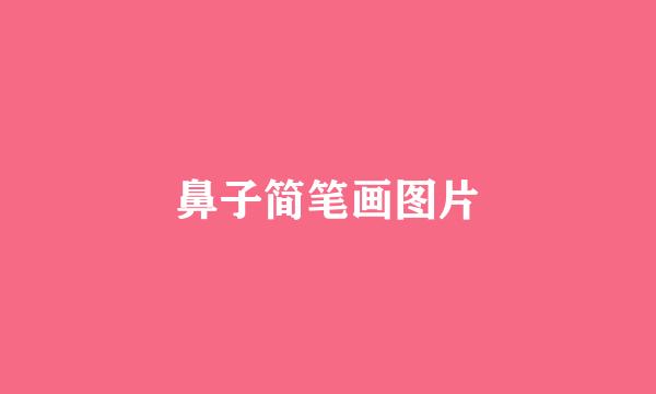 鼻子简笔画图片
