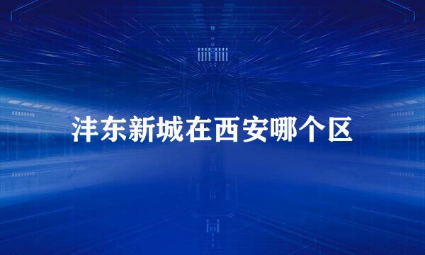 沣东新城在西安哪个区