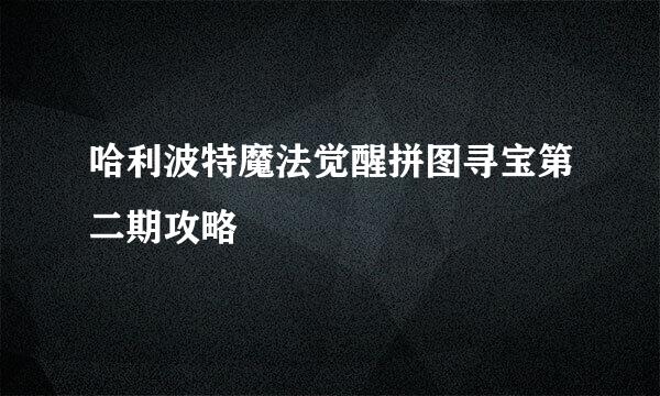 哈利波特魔法觉醒拼图寻宝第二期攻略