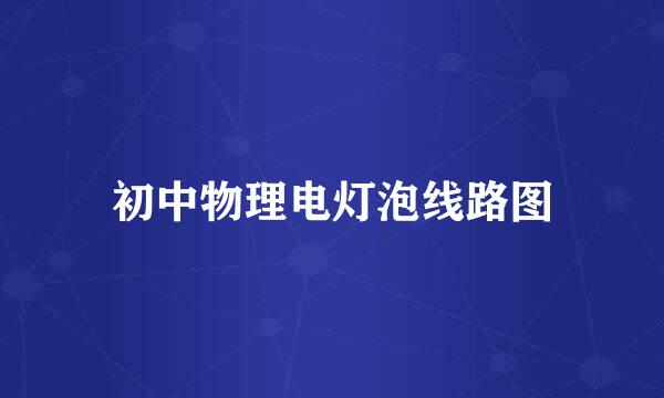 初中物理电灯泡线路图