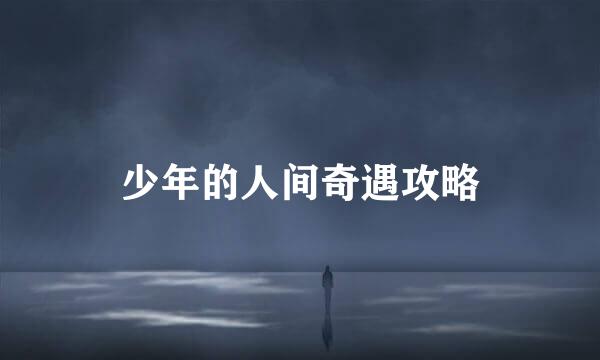 少年的人间奇遇攻略