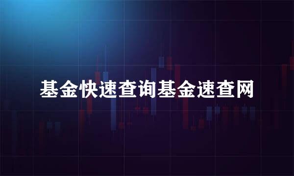 基金快速查询基金速查网