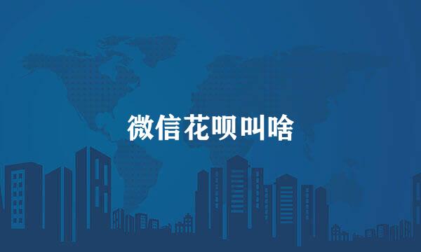 微信花呗叫啥