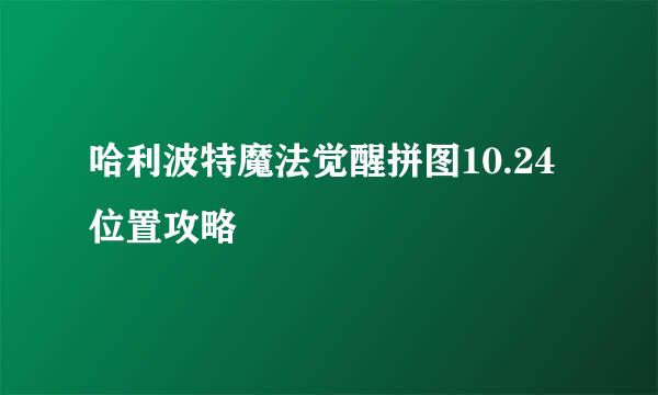 哈利波特魔法觉醒拼图10.24位置攻略