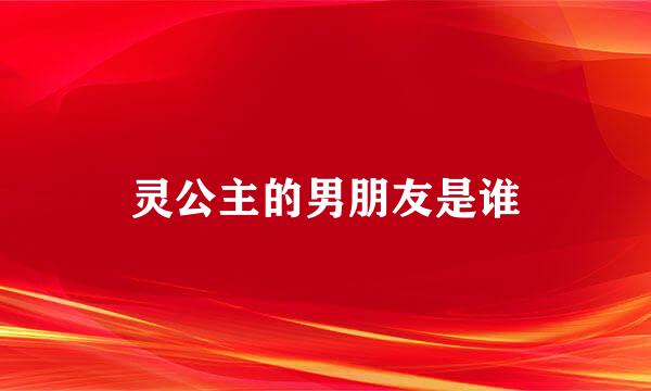 灵公主的男朋友是谁