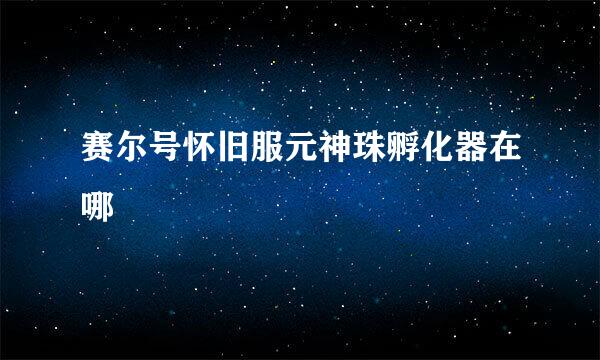 赛尔号怀旧服元神珠孵化器在哪