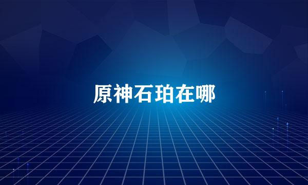 原神石珀在哪