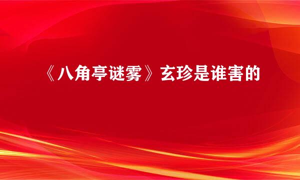 《八角亭谜雾》玄珍是谁害的