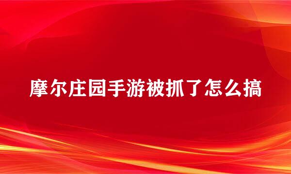 摩尔庄园手游被抓了怎么搞