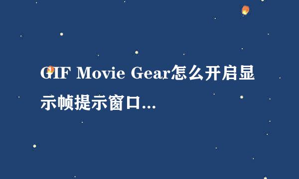 GIF Movie Gear怎么开启显示帧提示窗口的每个帧