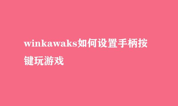 winkawaks如何设置手柄按键玩游戏