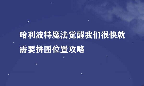 哈利波特魔法觉醒我们很快就需要拼图位置攻略