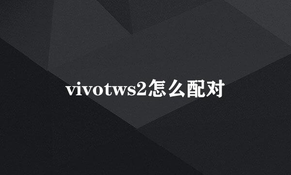 vivotws2怎么配对