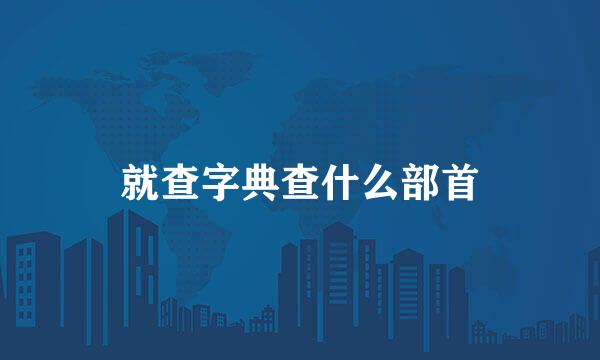 就查字典查什么部首