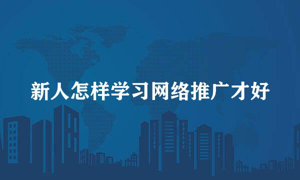 新人怎样学习网络推广才好