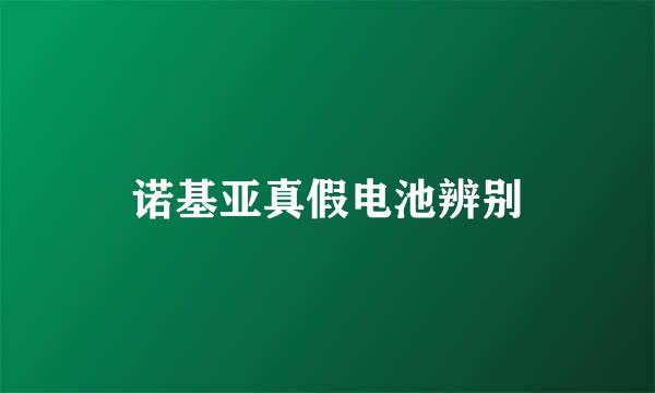 诺基亚真假电池辨别